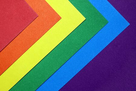 Texture vibrant multicolored colors gay symbol lined with paperの写真素材