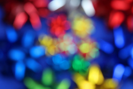 Texture blurred bright abstract shiny background on a blue background