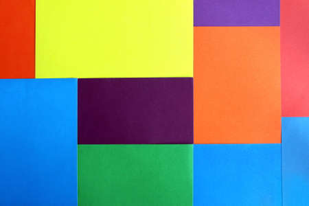 Bright multicolored space in the form of rectangles for textの写真素材