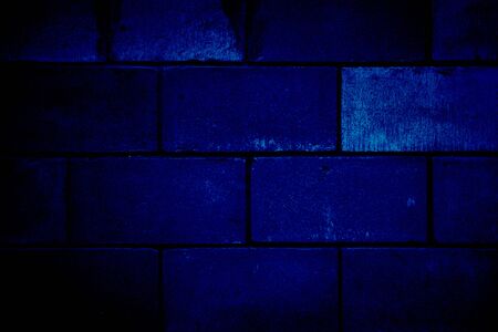 The old brick wall is toned in the trend color of the year. Banner for the poster.の写真素材