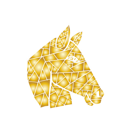 Head Horse geometricのイラスト素材