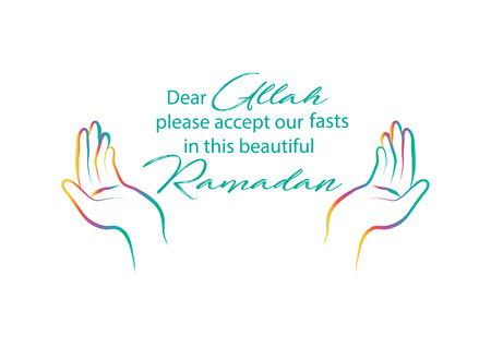 Ramadan prayer illustrationのイラスト素材