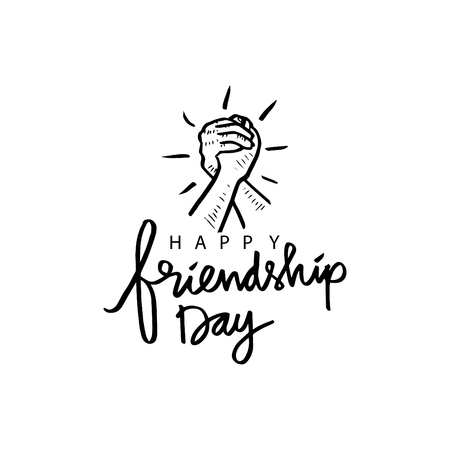 Happy Friendship day greeting card.のイラスト素材