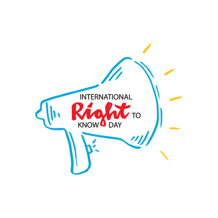 International Right To Know Day conceptのイラスト素材