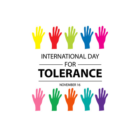 International Day for Tolerance. November 16のイラスト素材