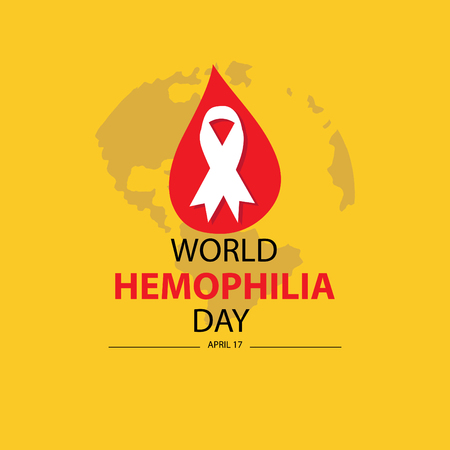 World hemophilia day. April 17.のイラスト素材
