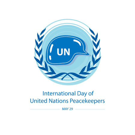 International Day of United Nations Peacekeepersのイラスト素材