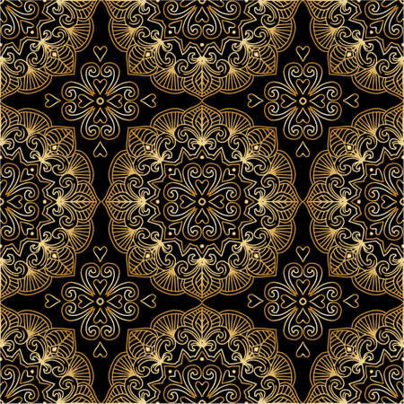 Luxury seamless pattern with floral ethnic element.のイラスト素材