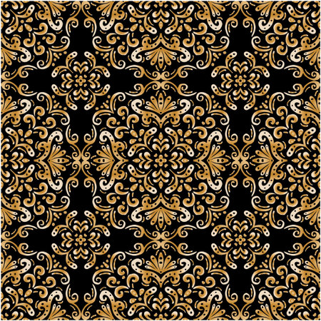 Luxury seamless pattern mandala ethnic decorative ornament.