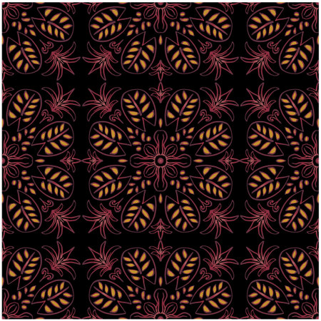 Mandala floral seamless pattern