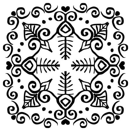 Floral Pattern Mandala  decorative ornamentのイラスト素材
