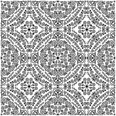 Seamless pattern abstract ethnic ornament art mandalaのイラスト素材