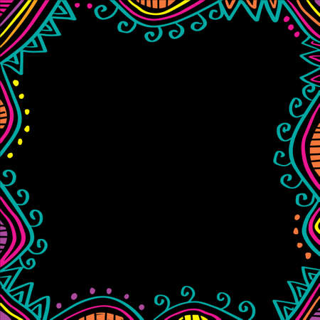 Decorative frame ornament line artのイラスト素材