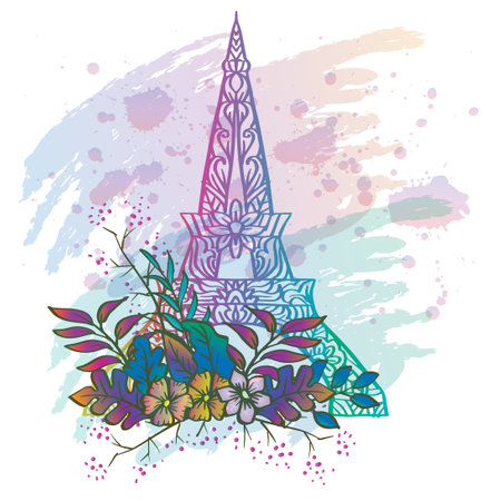 Doodle Of Yogyakarta City Of Indonesiaのイラスト素材