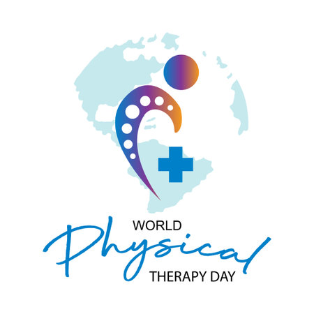 World physical therapy day poster conceptのイラスト素材