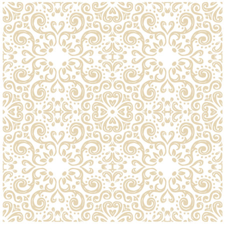 Hand drawn vintage floral pattern backgroundのイラスト素材