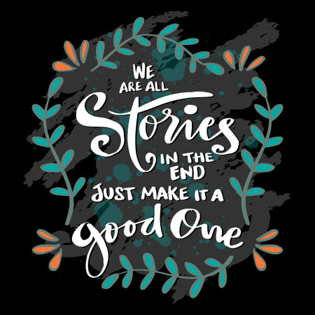 Step out of your comfort zone, hand lettering. Poster quotes.のイラスト素材