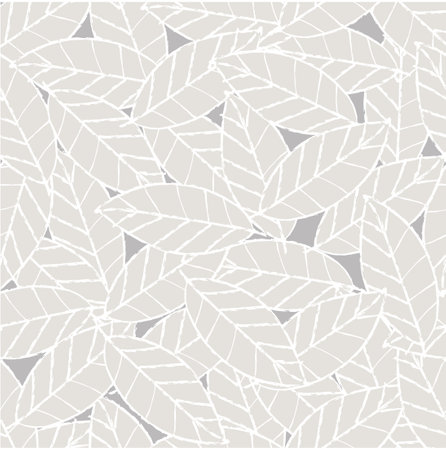 Doodle hand drawn line art leavesのイラスト素材