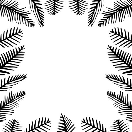 Modern tropical leaves background designのイラスト素材