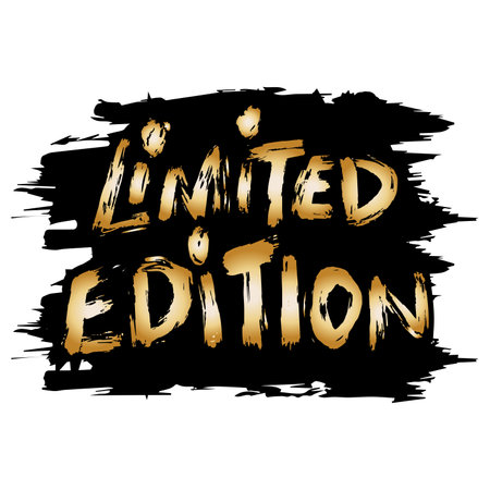 Limited edition. Grunge brush lettering. Vector illustration.のイラスト素材
