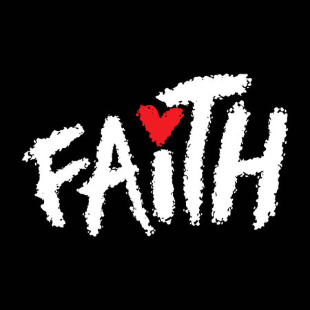 Fahth. Hand drawn lettering. Modern calligraphy. Vector illustration.のイラスト素材