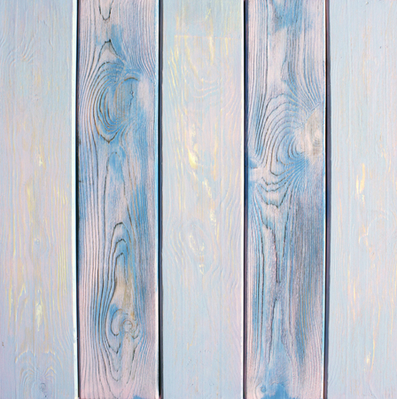 Painted blue colored wood backgroundの写真素材