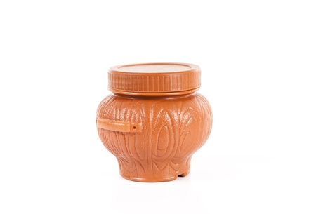 pot isolated on white backgroundの写真素材