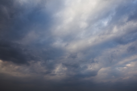 sky with clouds in the eveningの写真素材