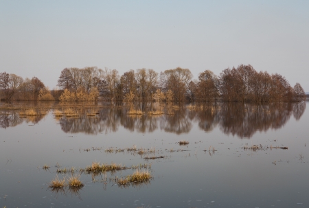 spring floodsの写真素材