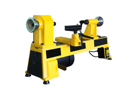 woodworking machine isolated on white backgroundの写真素材