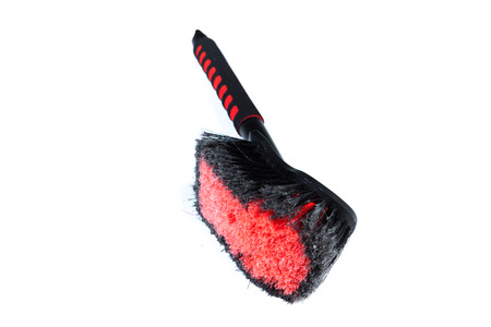 car brush isolated on white backgroundの写真素材