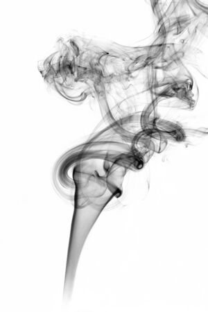 the image of smoke on white backgroundの写真素材