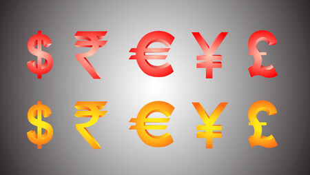 Currency Symbolsのイラスト素材