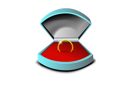 Ring in a Boxのイラスト素材