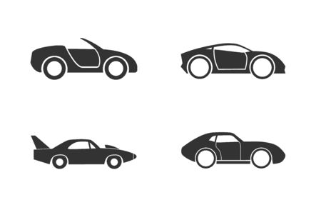 Sports car iconのイラスト素材
