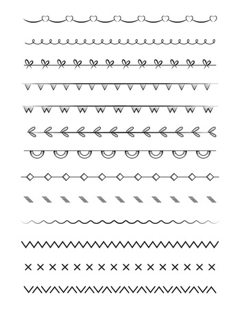 Set of various dividersのイラスト素材