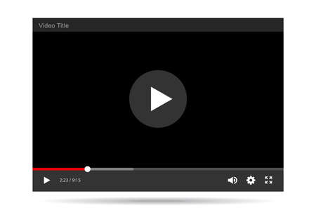 Video Player Vector illustrationのイラスト素材