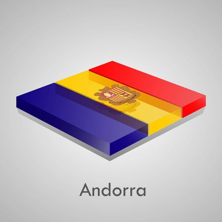 European flags set  glossy bricks のイラスト素材