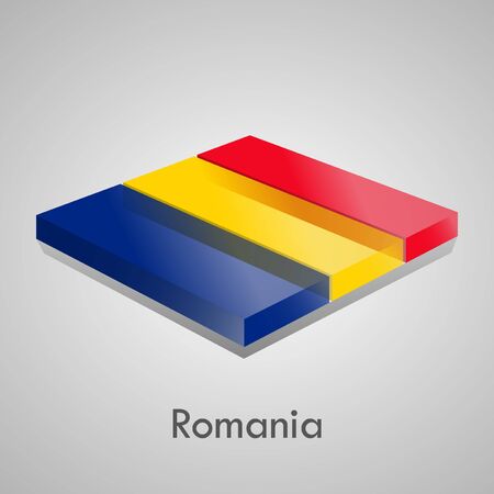 European flags set  glossy bricks のイラスト素材