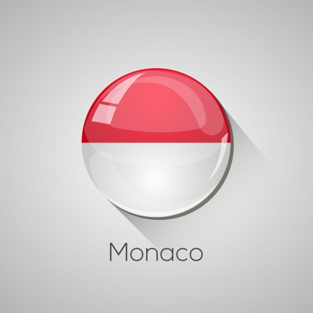 European Flags set  detailed glossy button with long shadow のイラスト素材