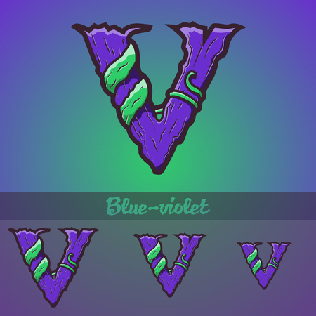 Halloween decorative alphabet - Tree   roots のイラスト素材