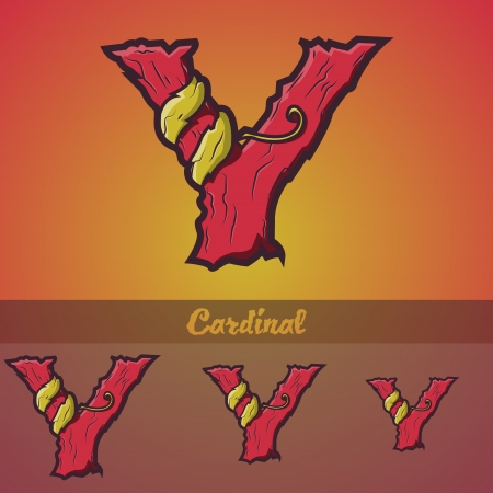 Halloween decorative alphabet - Tree   roots のイラスト素材