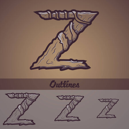 Halloween decorative alphabet - Tree   roots のイラスト素材