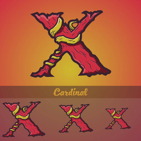 Halloween decorative alphabet - Tree   roots のイラスト素材