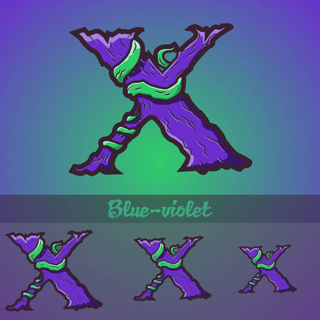 Halloween decorative alphabet - Tree   roots のイラスト素材