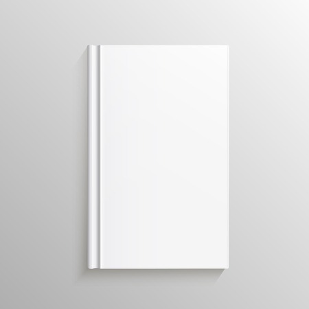 Blank book cover  Vector Illustration gradient mesh  Isolated object for design and brandingのイラスト素材