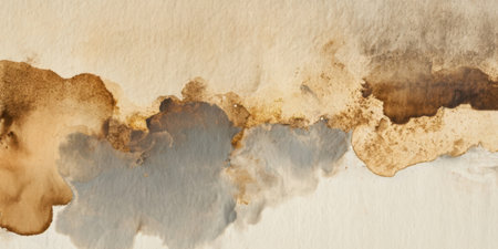 Blending shades of brown and gray creates a beautiful abstract scene. The soft textures and flowing shapes evoke a sense of calm and creativity in the composition.の素材