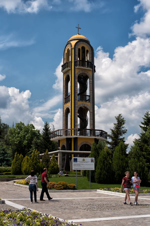 May, 08, 2016 Haskovo, Bulgaria : The Bell Tower in Haskovo,Bulgariaのeditorial素材