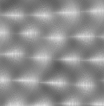 detailed hand polished aluminum plate circular swirls good backgroundの写真素材