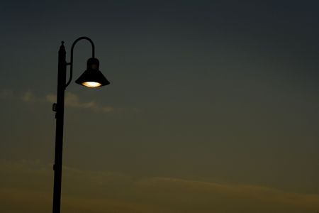 Decorative Lantern against a background of sky backgroundの写真素材